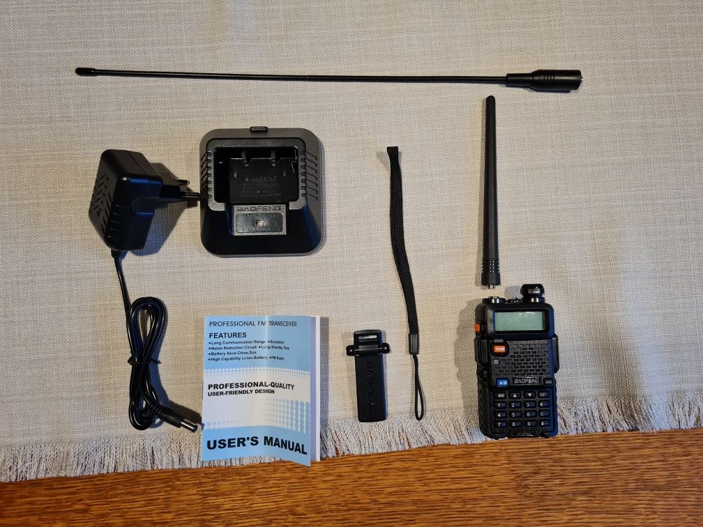 Radio Baofeng UV5R 8w radiotelefon, z zaprogramowanymi kanałami PMR