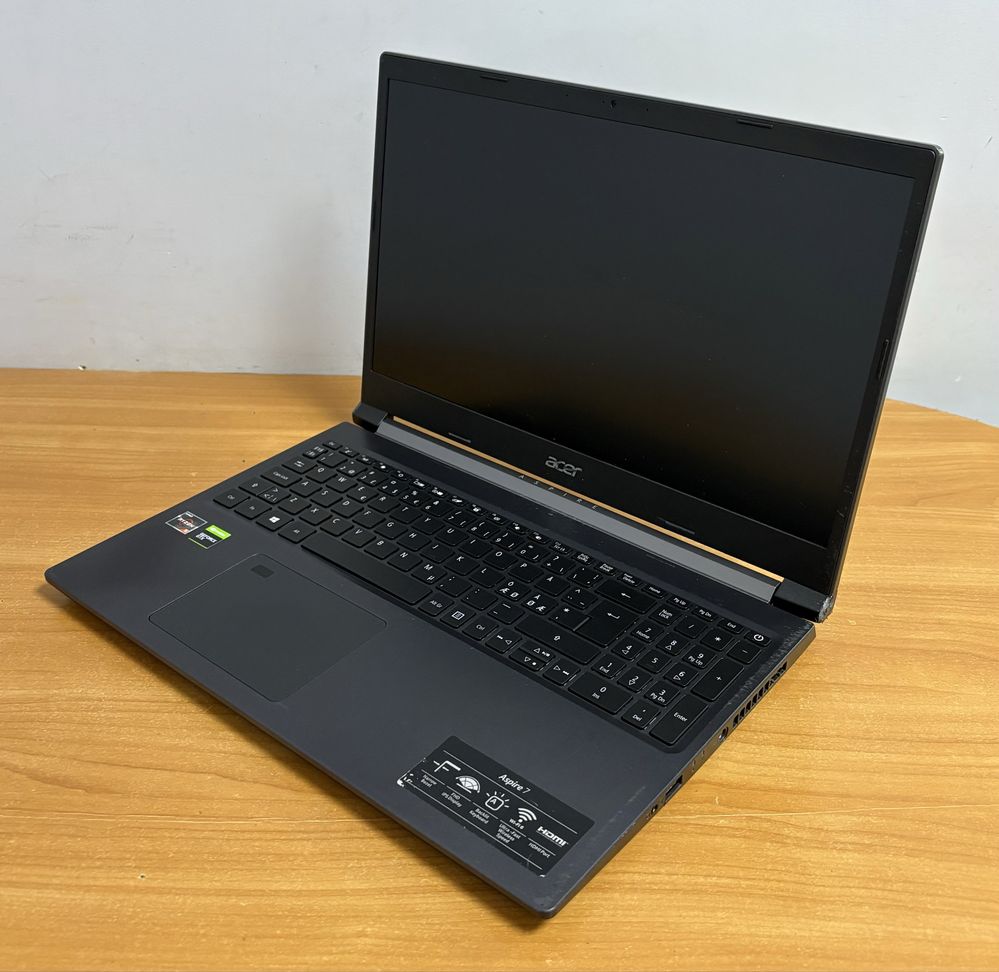 Игровой Ноутбук Acer Aspire 7, AMD Ryzen 3550H/ GTX 1650/ 8 RAM/ SSD