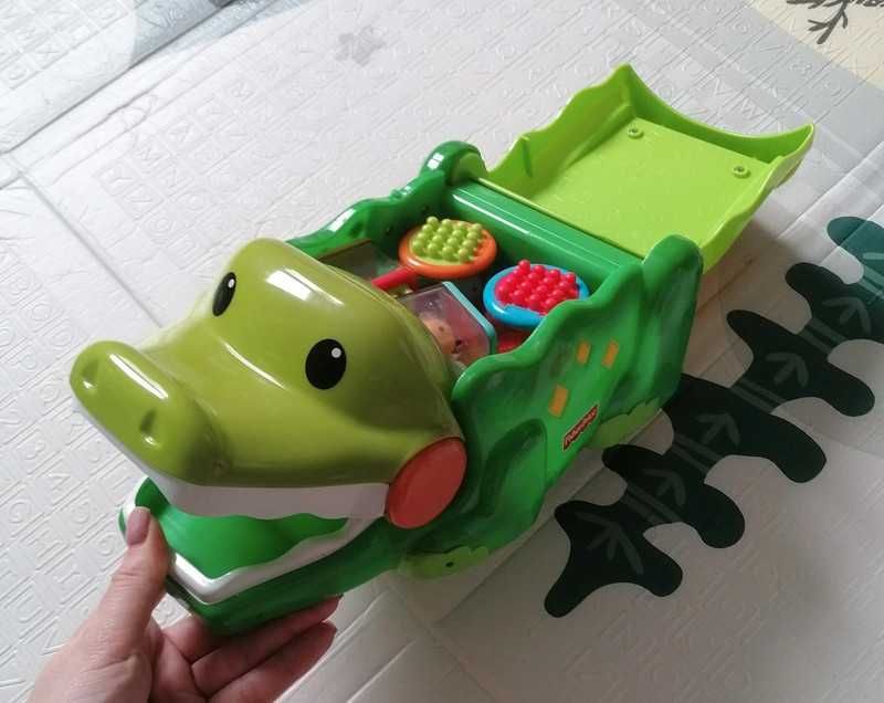 Fisher Price krokodyl z klockami