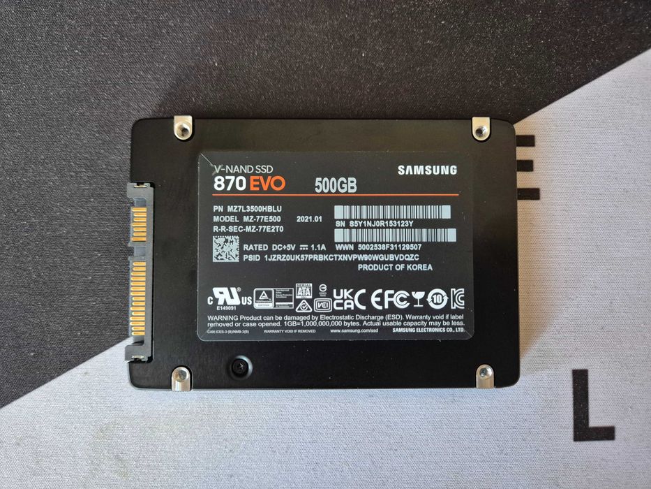 SSD Samsung EVO 870 500 GB 98%