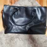 Ralph Lauren RLL duża torba torebka czarna saffiano 38x25x18