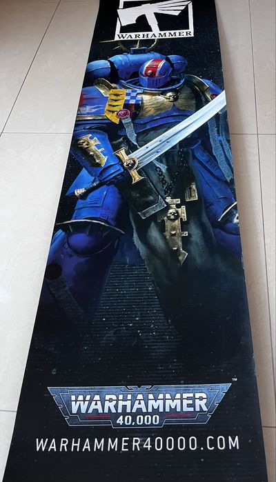 Dwustronny plakat baner Warhammer Age of Sigmar 35x150!cm