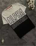 Футболка Alpha Indusrties big logo мужская оригинал