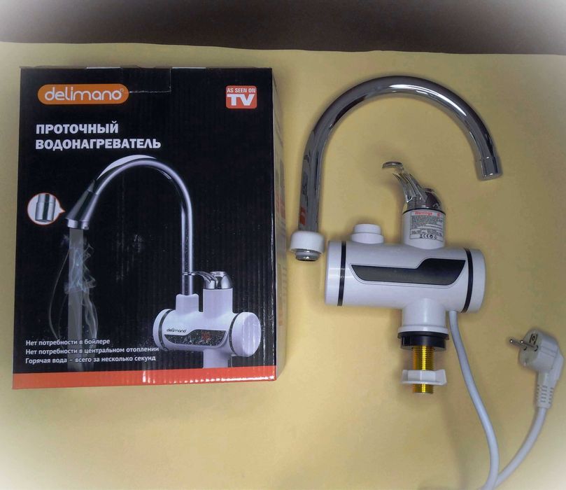 Кран-нагрівач з дисплеєм — зручно на кухні чи дачі