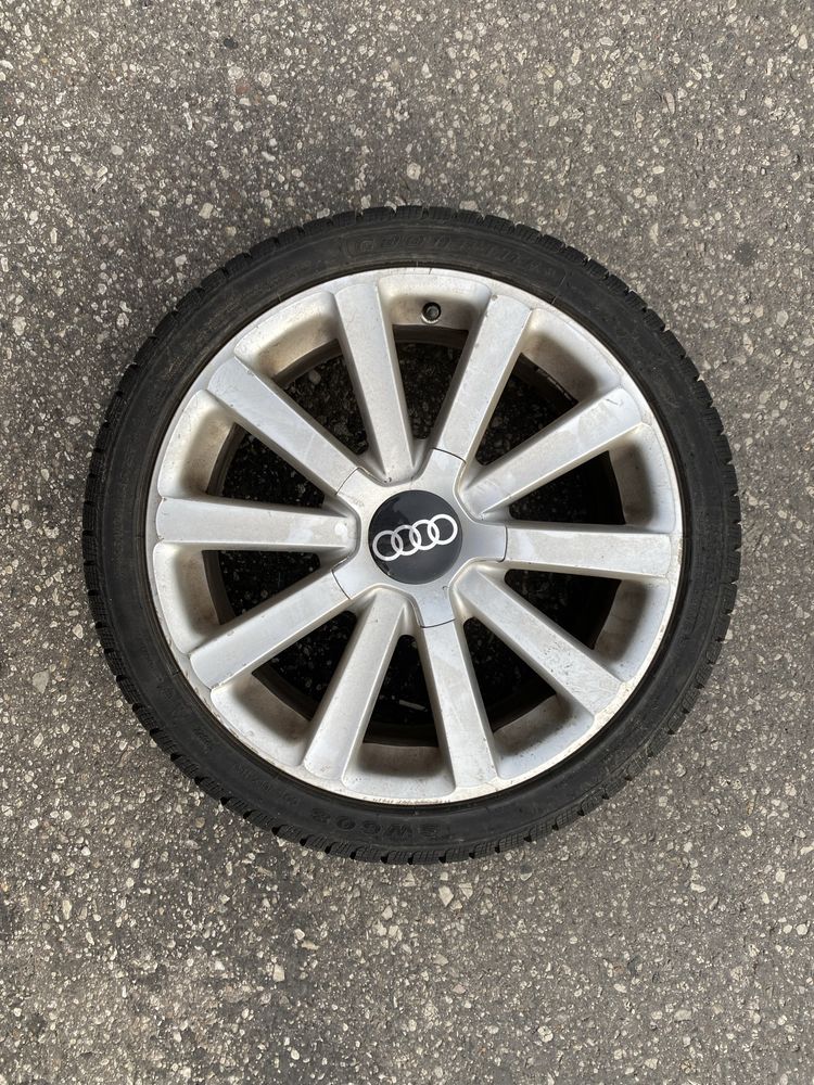 Felgi 18” Audi z oponami 225/40 R18 – komplet