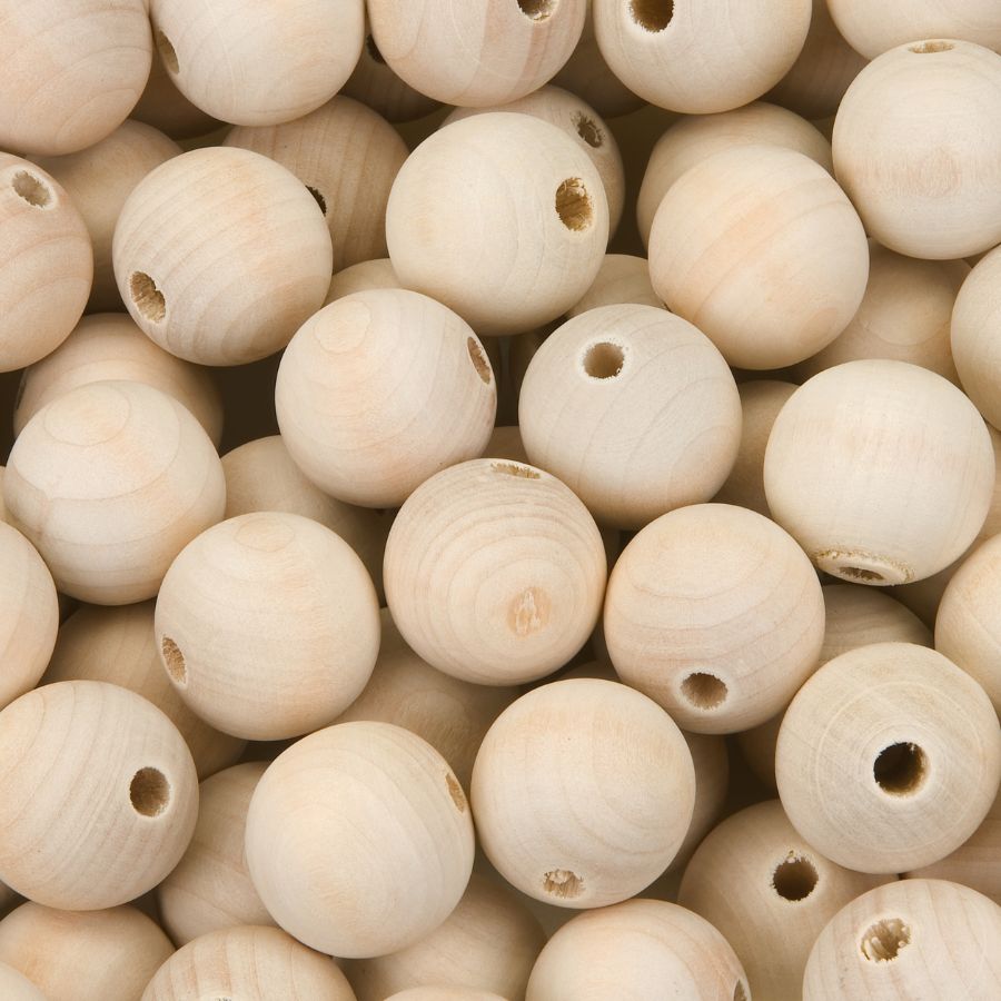 Koral Fi 8 mm 10 Sztuk - Koraliki Drewniane Okrągłe o Średnicy 8 mm -