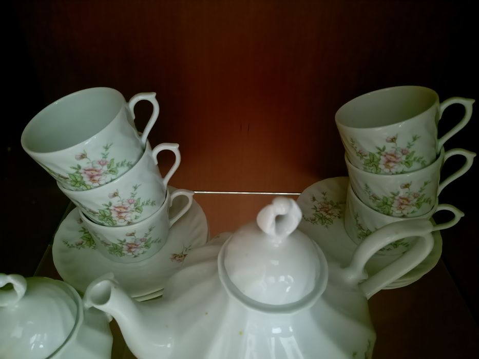 Conjunto de chá Porcelana Quinta Nova
