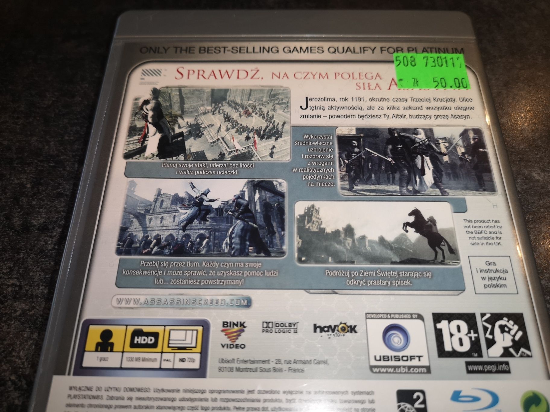 Assassins Creed PS3 gra PL Dubbing (stan BDB+) sklep Ursus
