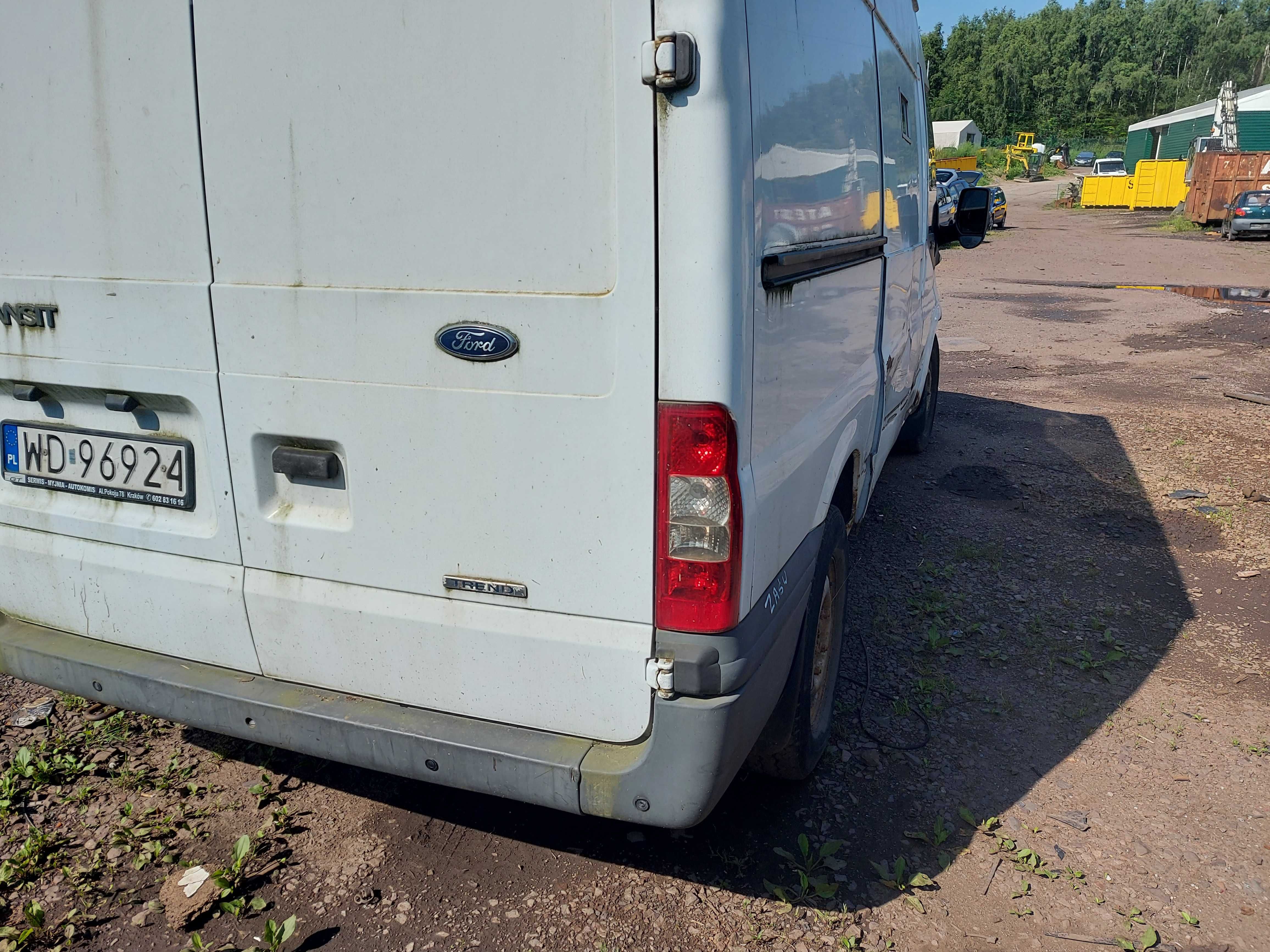 Ford Transit V Lift 06-13 drzwi tylne prawe białe FV części/dostawa