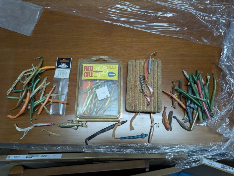 Grande conjunto de amostras macias e de vinil