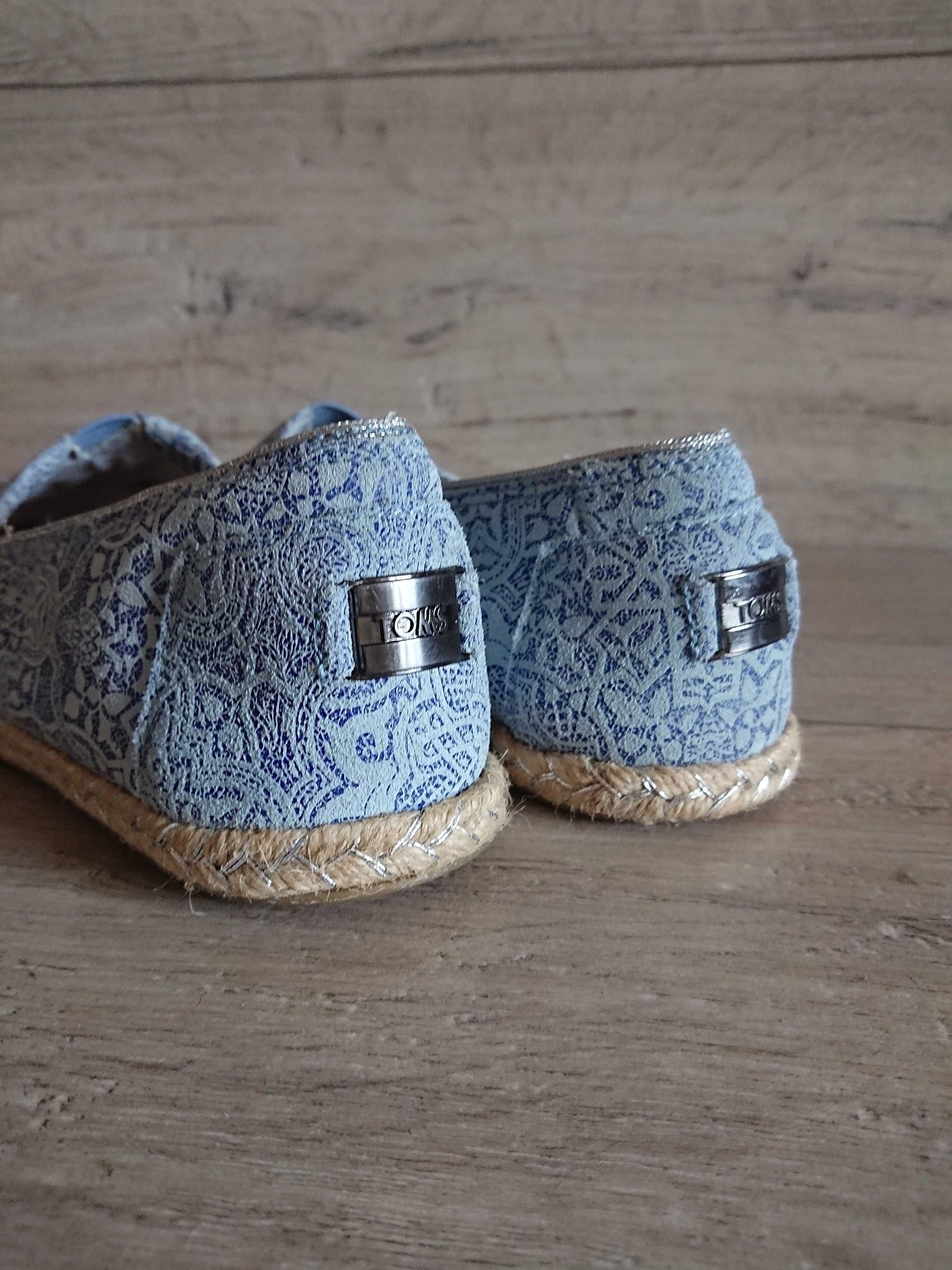 Балетки эспадрильи Toms Bob W6.5 36-37р 24 см кожа