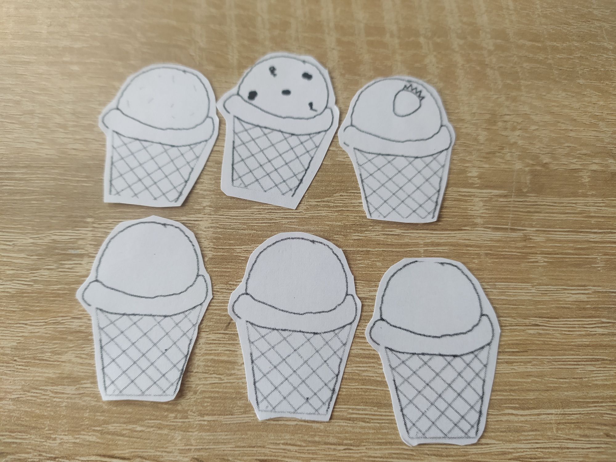 Ice cream 6 pack naklejki