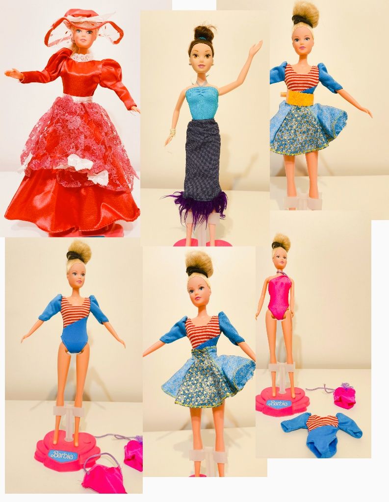 Lalki barbie zestaw akcesoriów i lalek