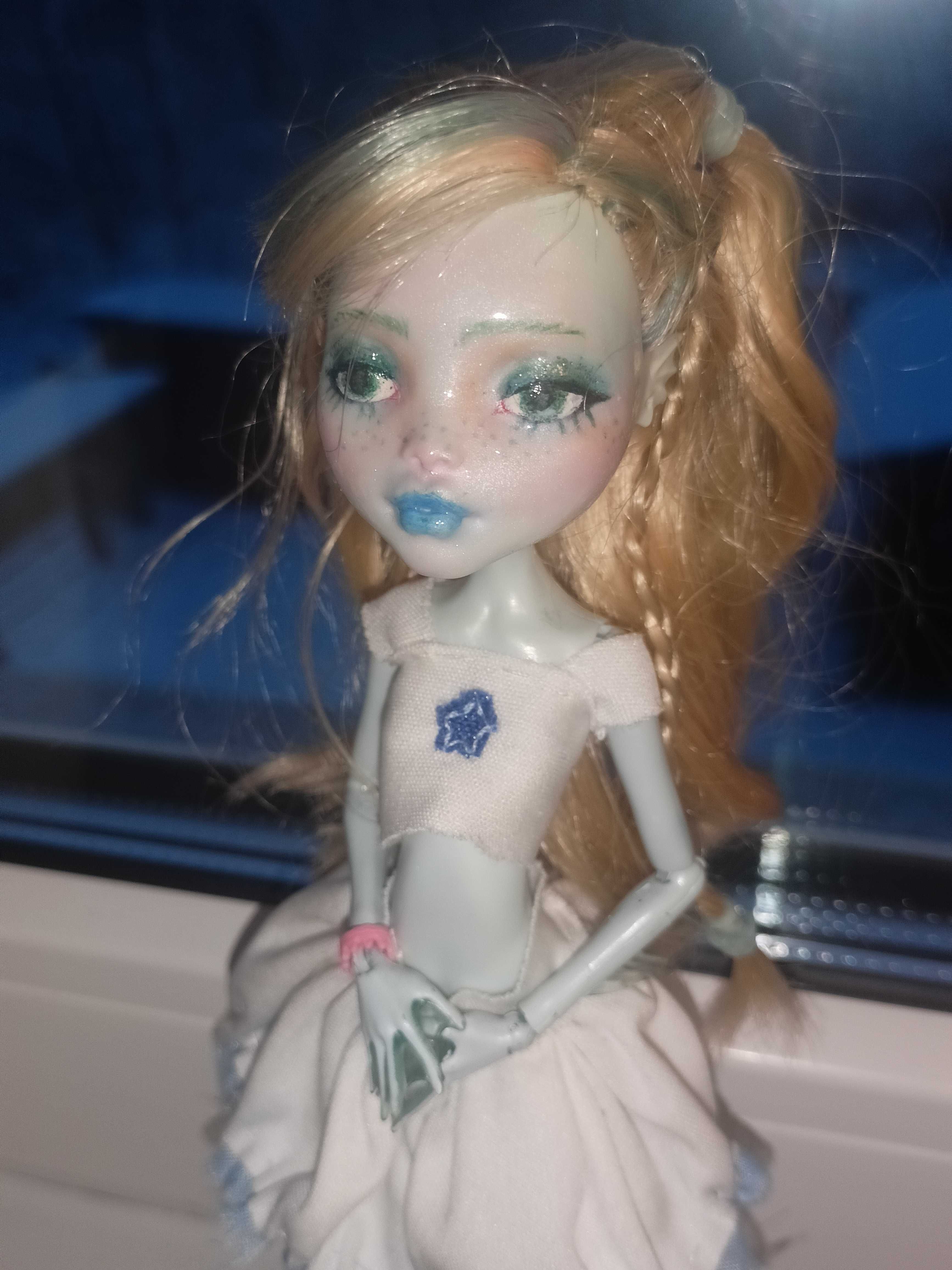 Lalka ooak monster high lagoona blue custom