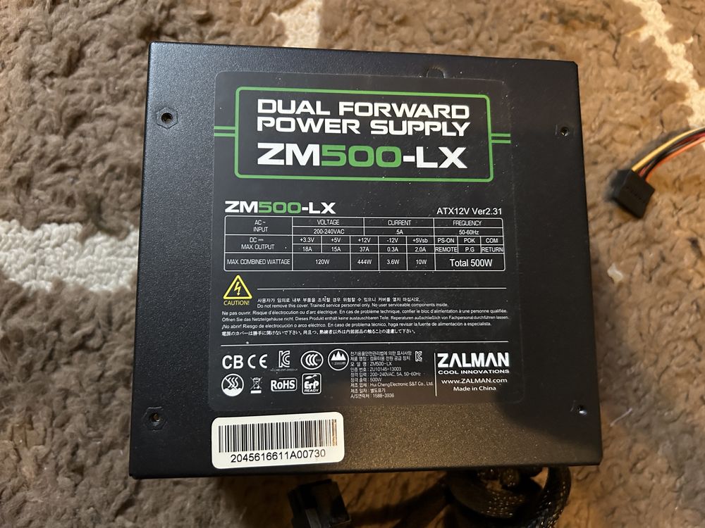 Zasilacz komputerowy Zalman ZM500-LX