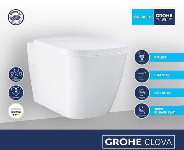 NOWA Deska sedesowa Grohe Model CLOVA