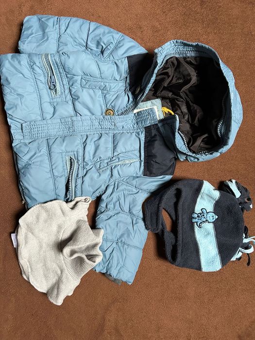 Kurtka zimowa Zara Baby + golf cool club + czapka Cherokee r.