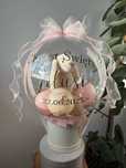 Box z balonem na prezent - chrzest, baby shower, odwietki, niemowlę