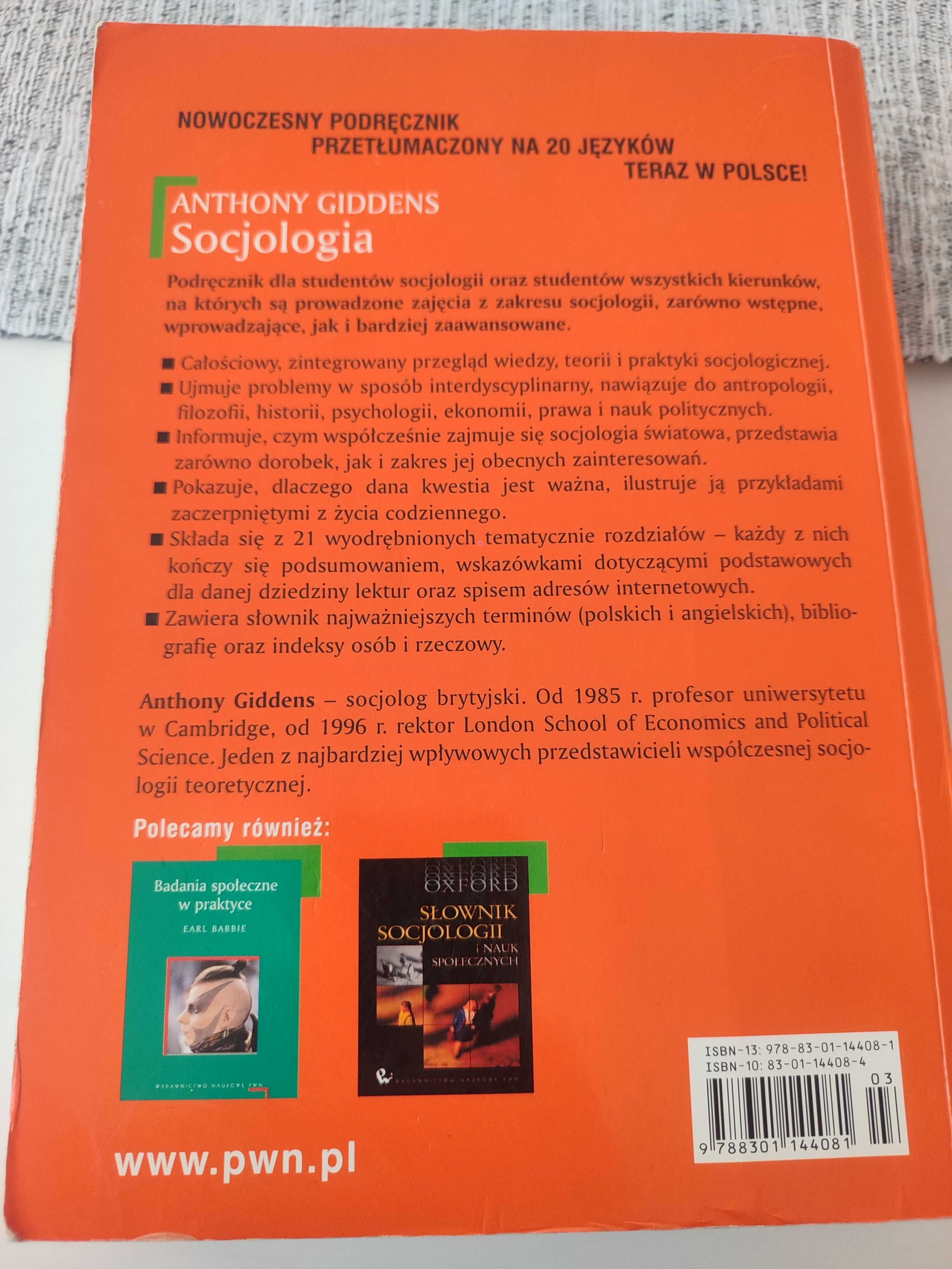 Anthony Giddens Socjologia wydanie 2 PWN 2006