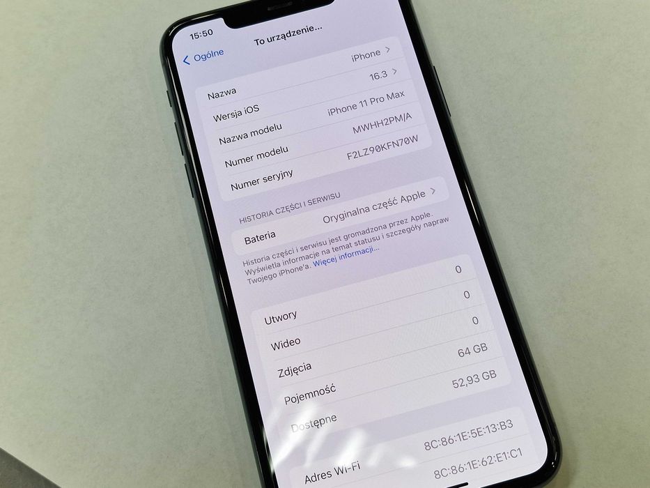 Iphone 11 PRO MAX 64GB/ Green/ Bat 100%/ Grade A-/ Gwarancja + ładowar