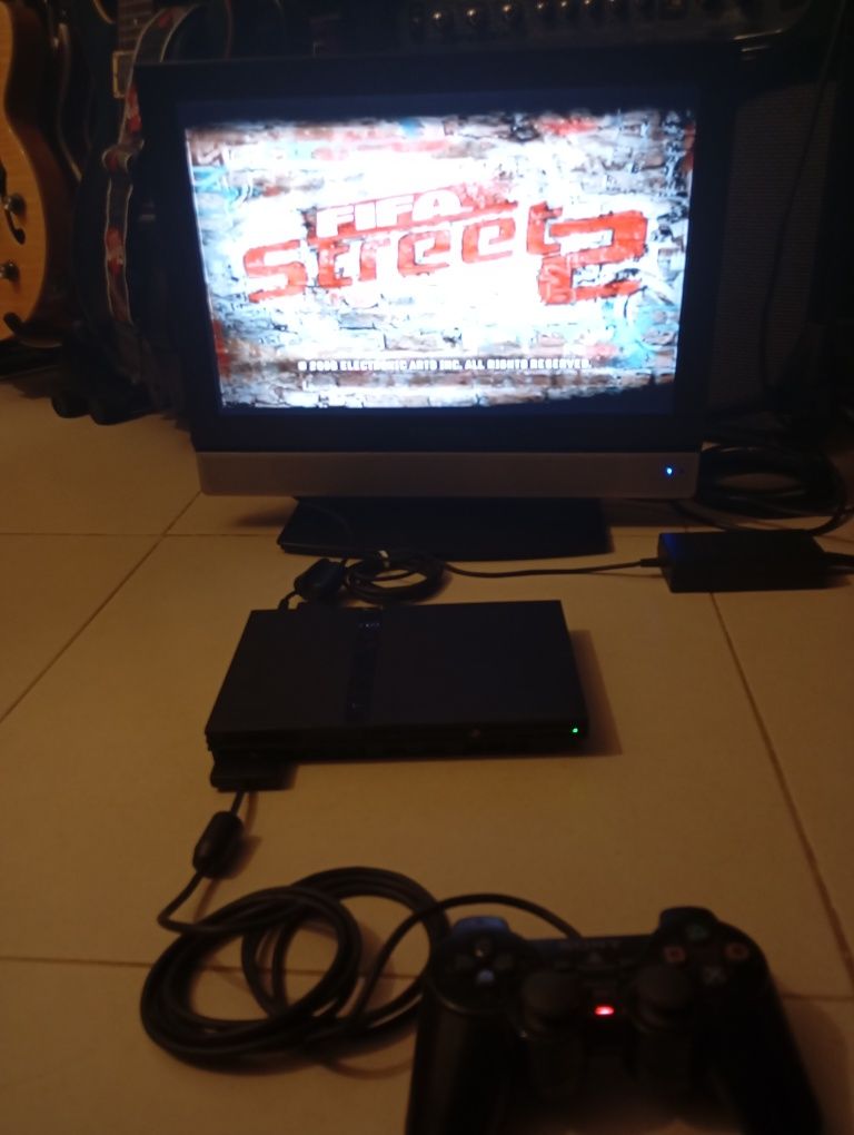 Ps2 Slim com selo e fifa street