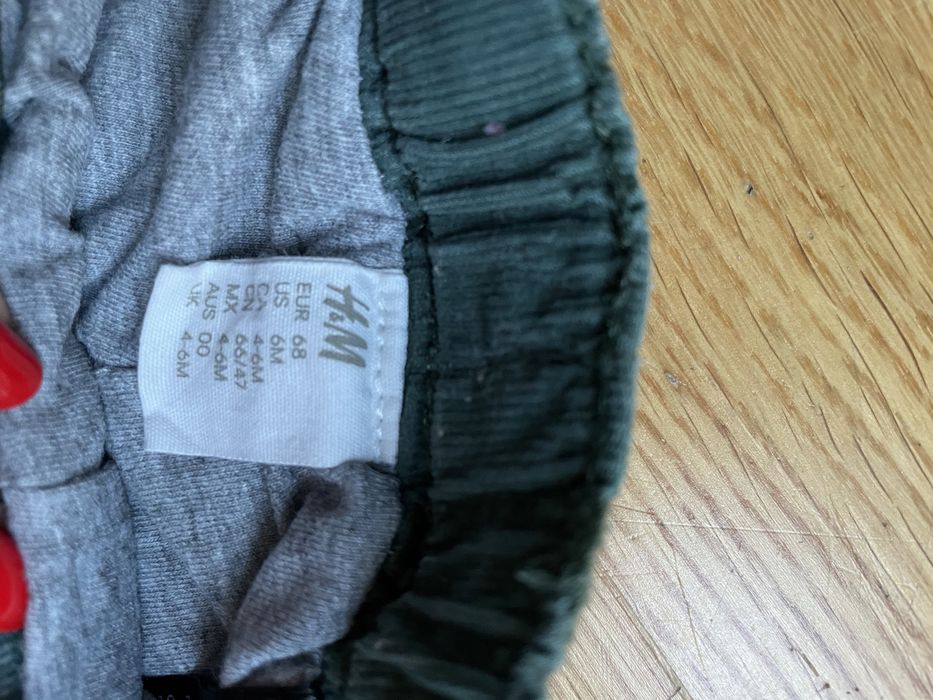 Spodnie sztruksowe H&M, 68cm