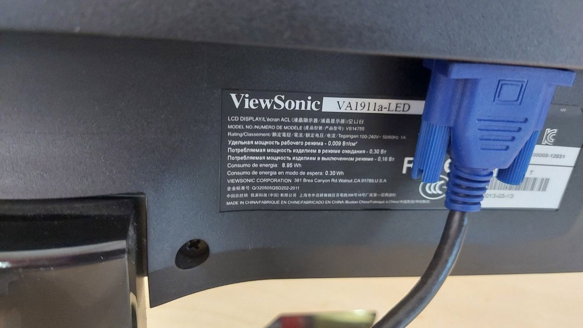 ViewSonic VA1911A-LED (16:9/VGA/LED) БУ