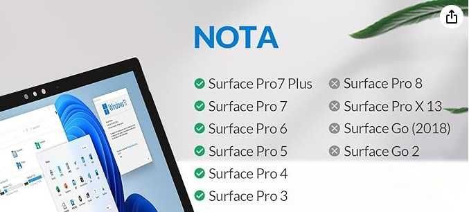 Teclado Surface Pro PT-PT novo