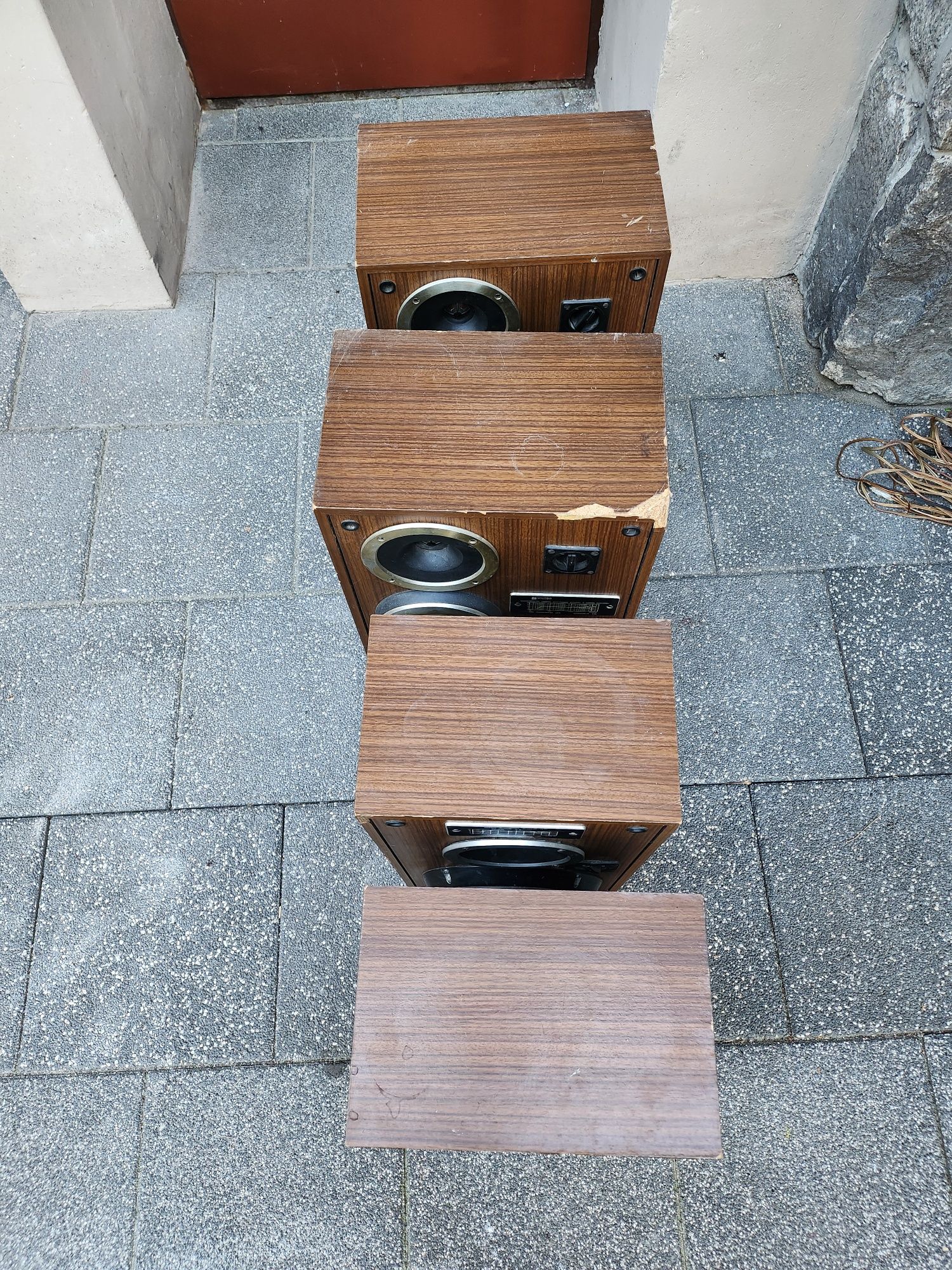 Unitra Tonsil 2 zestawy głośnikowe kolumny vintage z PRL