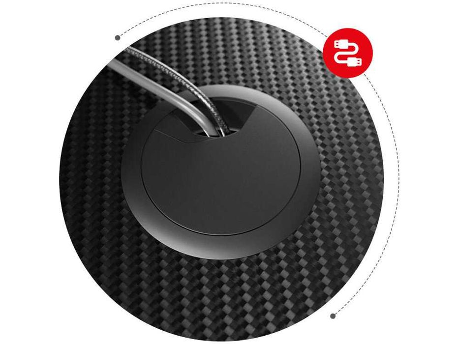 NOWE BIURKO GAMINGOWE Komputerowe Dla Gracza Czarne 120cm