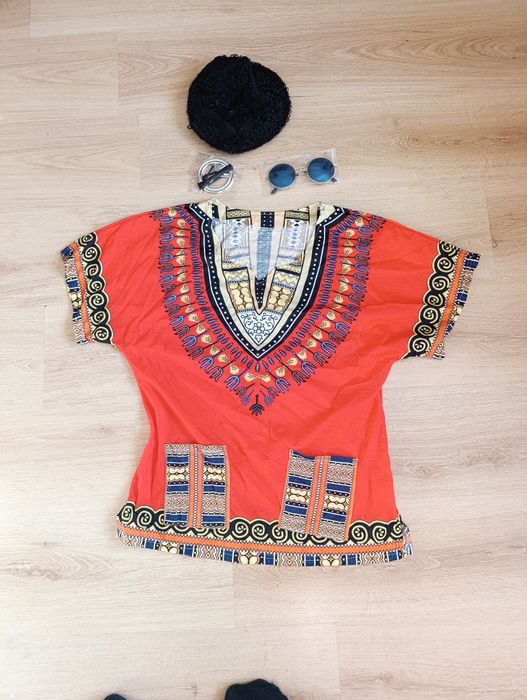 Strój karnawałowy Hipis lata 60-70 męski rozmiar L,