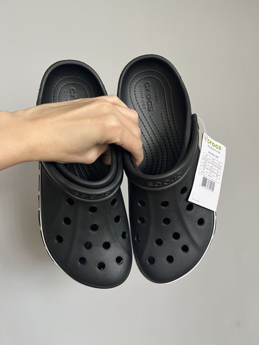 Крокси чорні баябенд crocs bayaband black