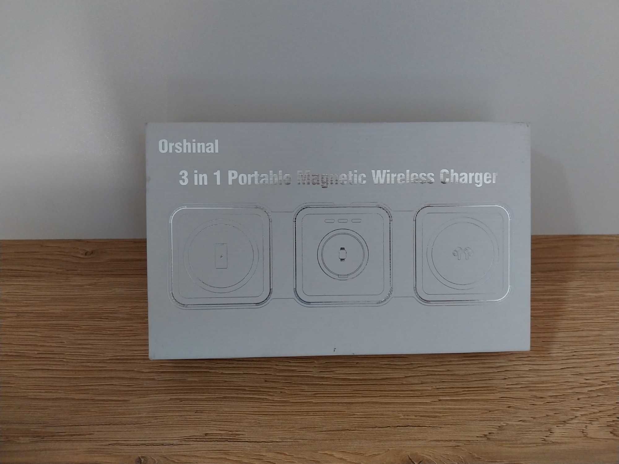 Ładowarka 3 w 1 składana stacja Apple Watch iPhone AirPods 15W