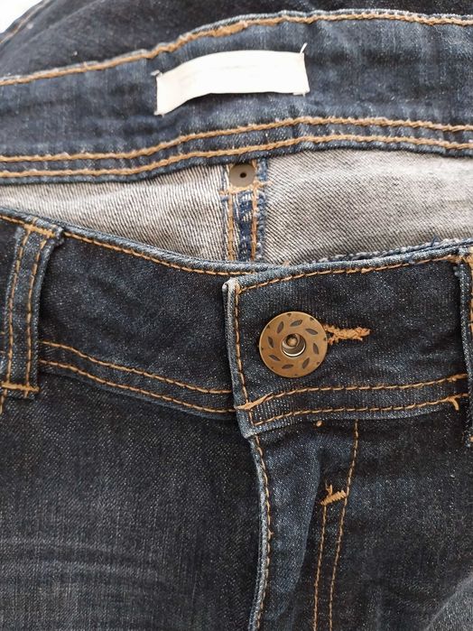 Calças jeans escuro straight fit