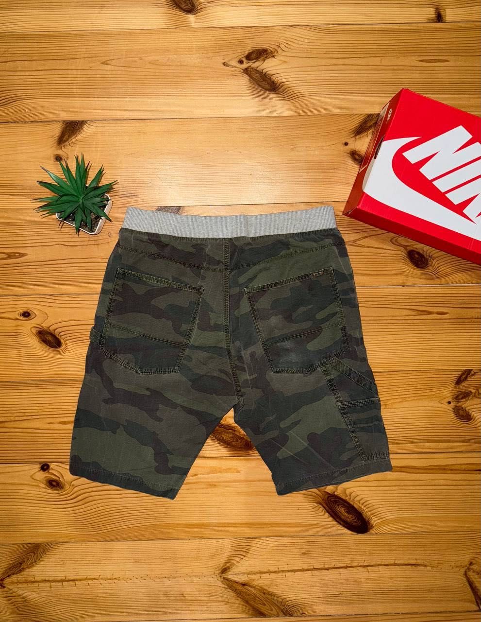 Diesel Industry Denim Devision multicam carpenter jeans shorts Y2K