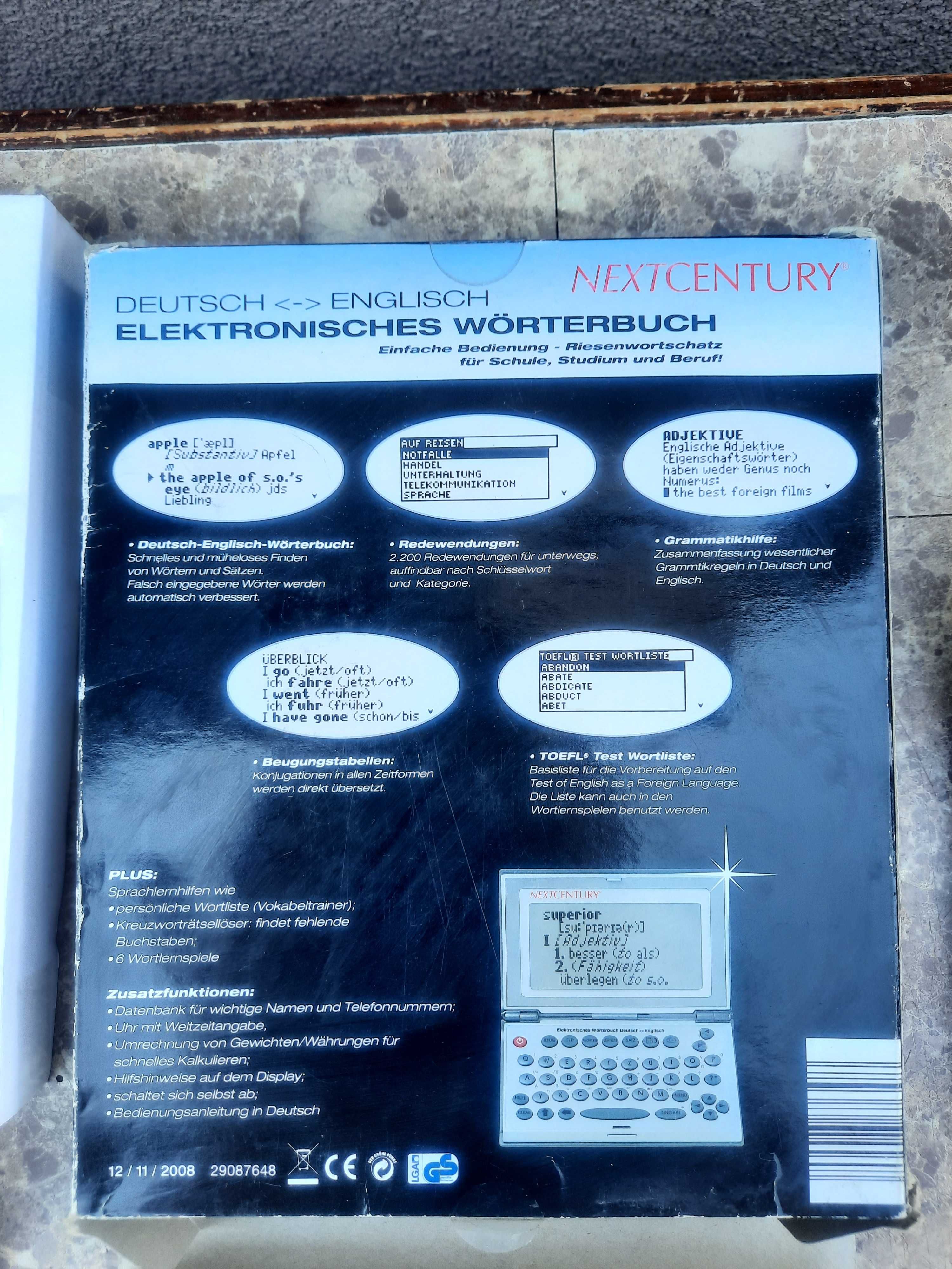 Translator tłumacz Next Century niemiecko angielski