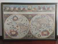Puzzle emoldurado Mapa Mundi 1665