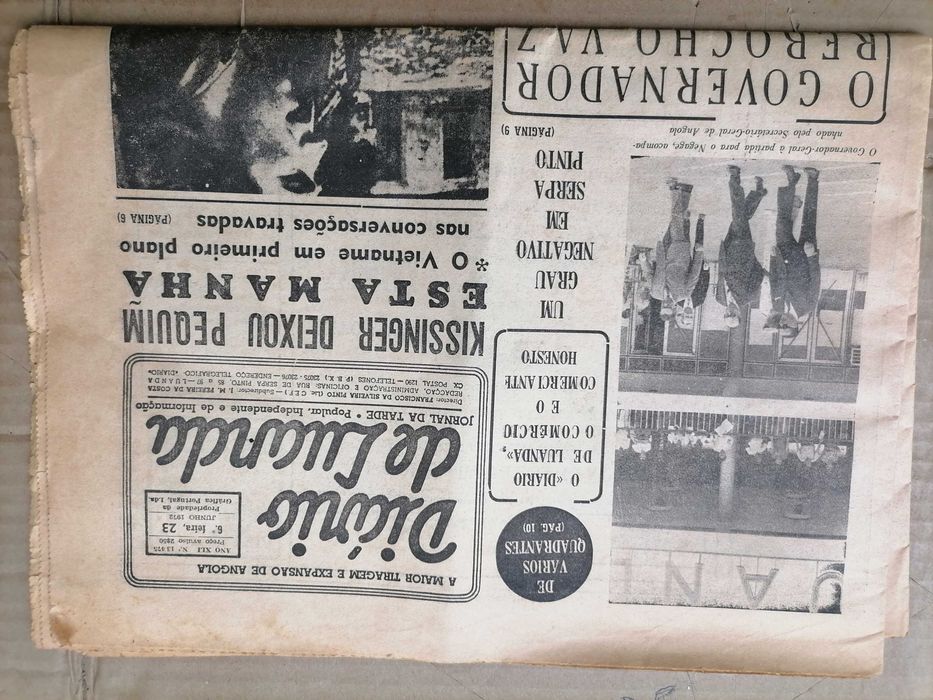 ANGOLA Jornal Diário de Luanda 1972