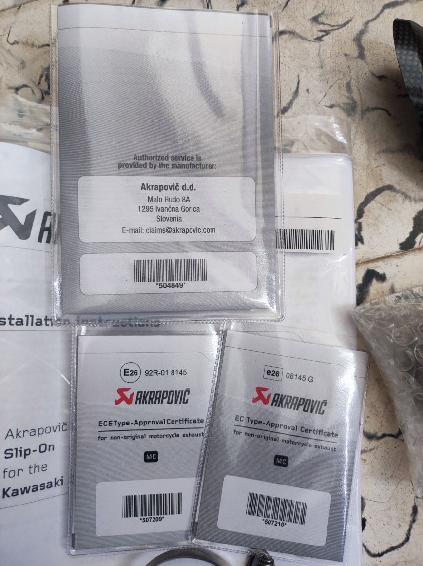 Ponteira de Escape Akrapovic para Kawasaki Z900