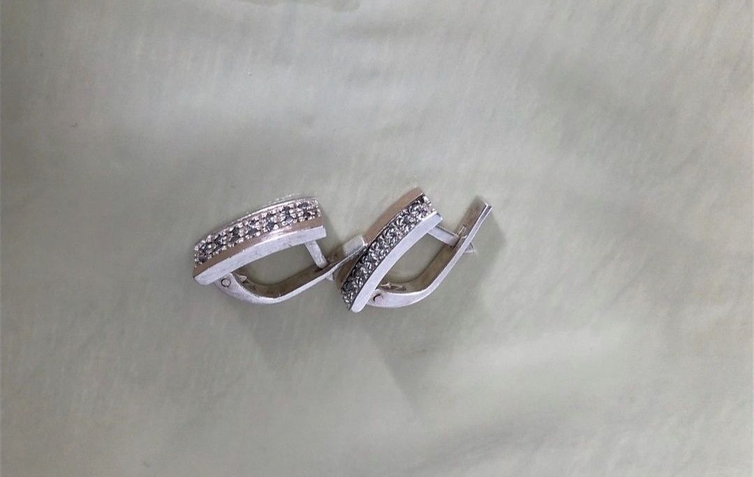 Сережки срібло+золото(продаж, обмін)