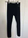 Czarne prazkowane legginsy ZARA 128