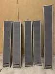 Conjunto 5 colunas interiores/exteriores bom som