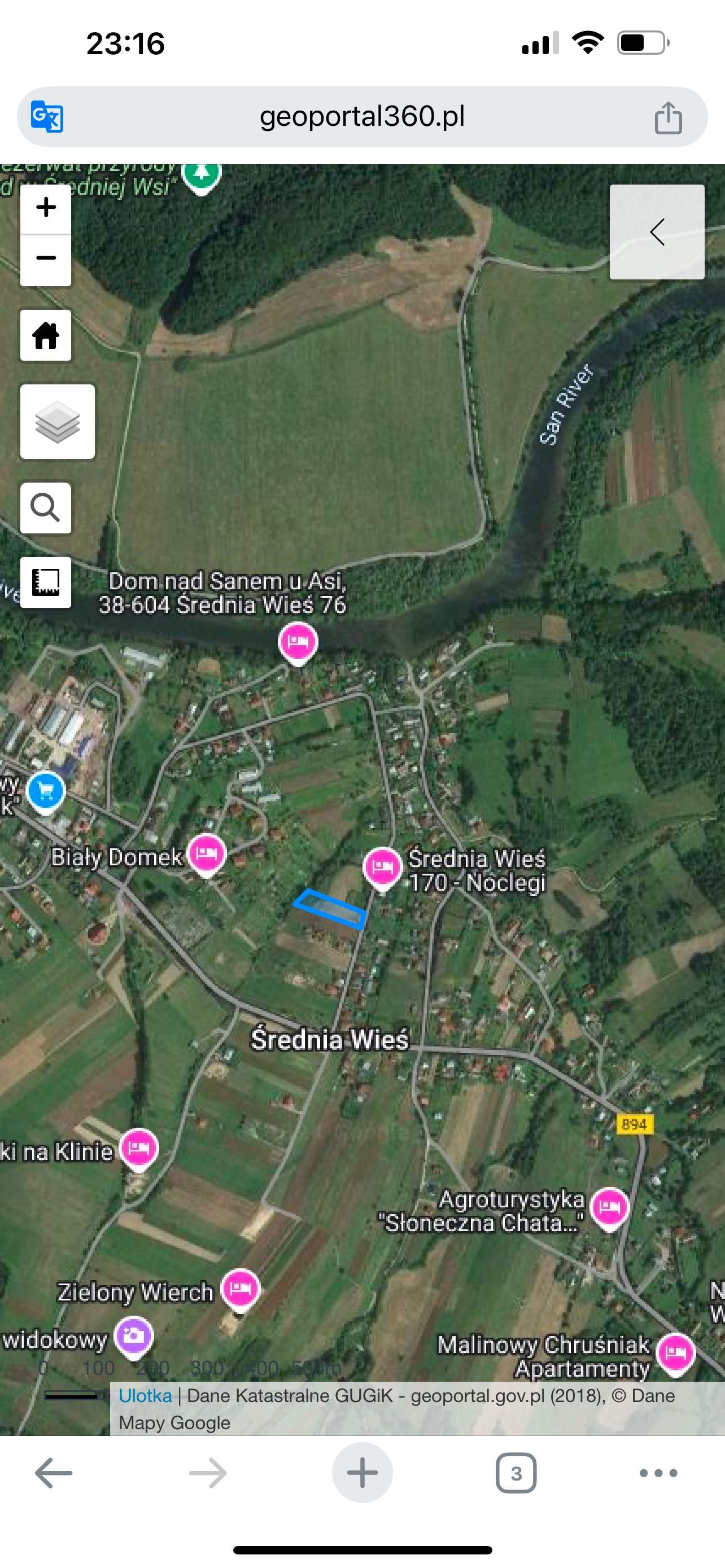 Sprzedam piękną dużą działkę w Średniej Wsi obok Polańczyka Bieszczady