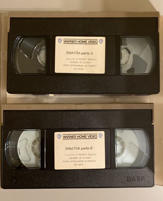 Box VHS p/ colecionadores: biografia de Frank Sinatra