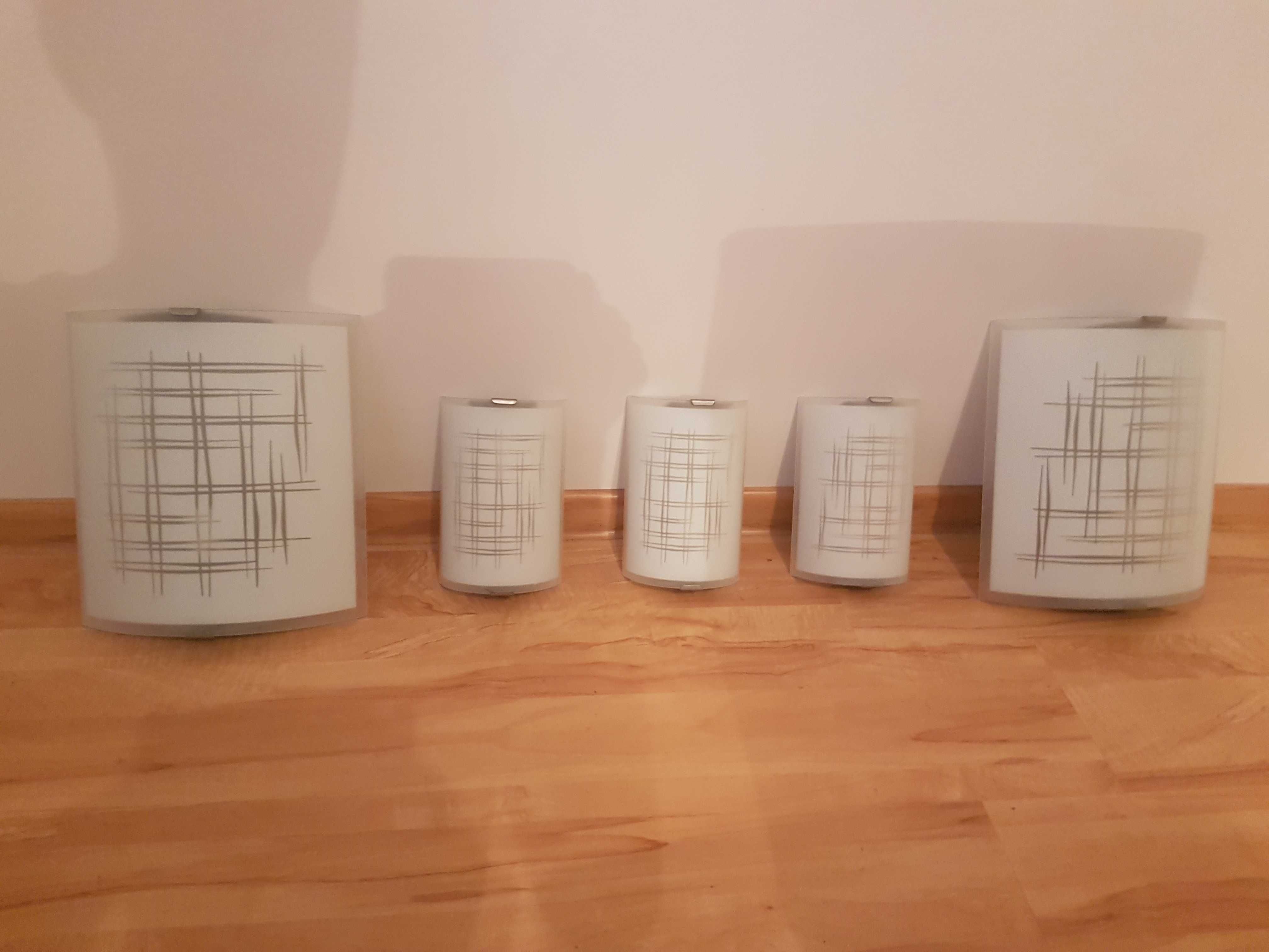 Lampy  - zestaw 5 sztuk  - stan idealny