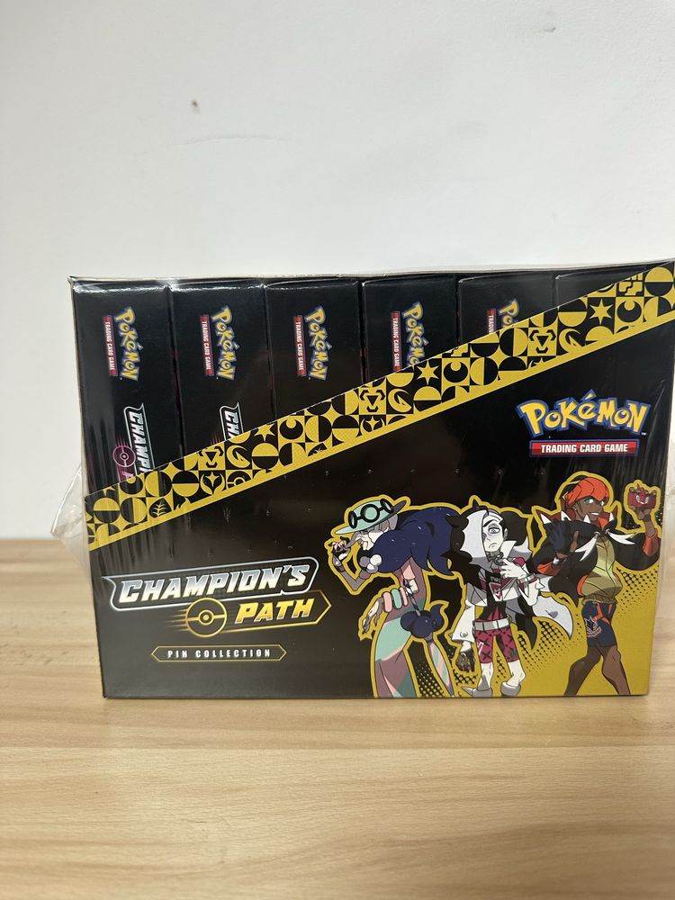 Pokemon TCG Champion's Path Pin Collection DISPLAY