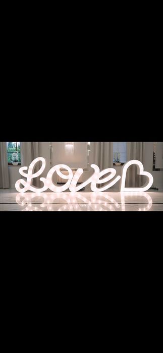 Napis ledowy love