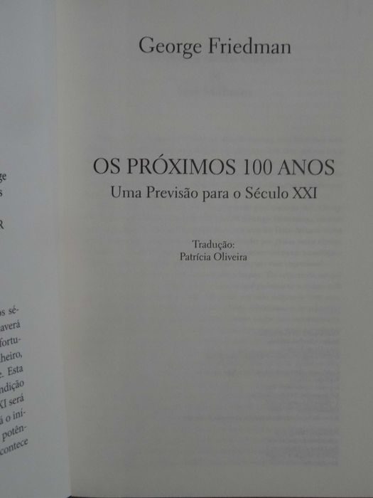Os Próximos 100 Anos de George Friedman - 1ª Edição