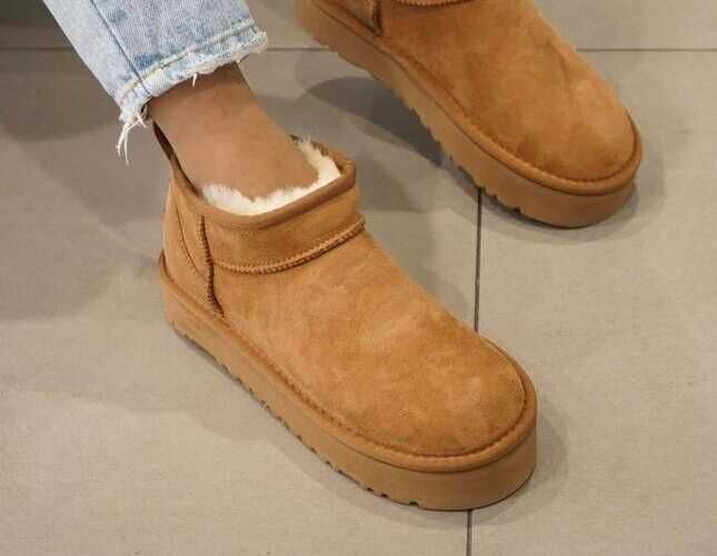 Угги/Угг/Уггі/Уги/Угі/UGG Australia Ultra Mini Platform Chestnut 3 cm