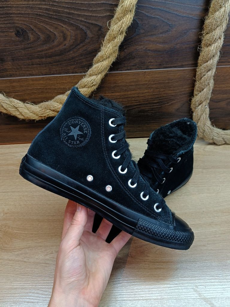 Czarne damskie buty trampki tenisówki Converse All Star